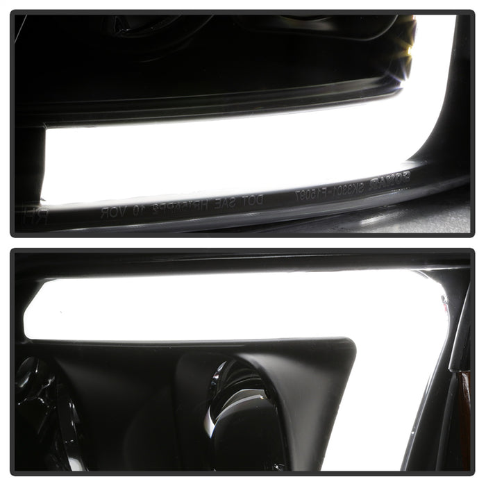 Spyder Auto 5084538 Projector Headlights; Light Bar; Black; - Truck Part Superstore