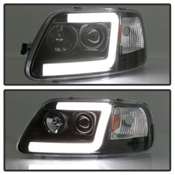 Spyder Auto 5084538 Projector Headlights; Light Bar; Black; - Truck Part Superstore