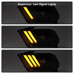 Spyder Auto 5084569 Projector Headlights; Light Bar; HID Only; Does Not Fit Halogen Model; Black; - Truck Part Superstore