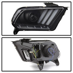 Spyder Auto 5084569 Projector Headlights; Light Bar; HID Only; Does Not Fit Halogen Model; Black; - Truck Part Superstore