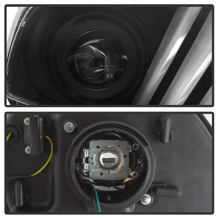 Spyder Auto 5084569 Projector Headlights; Light Bar; HID Only; Does Not Fit Halogen Model; Black; - Truck Part Superstore