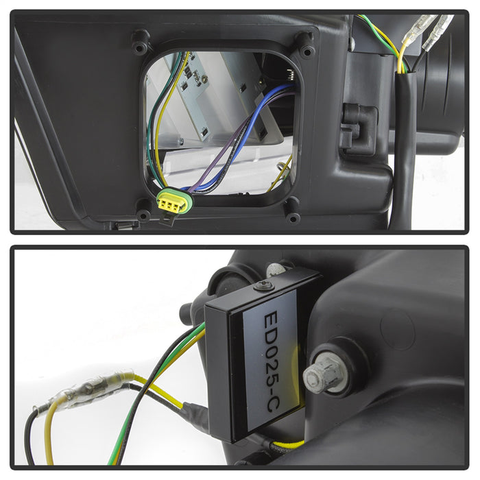 Spyder Auto 5084569 Projector Headlights; Light Bar; HID Only; Does Not Fit Halogen Model; Black; - Truck Part Superstore