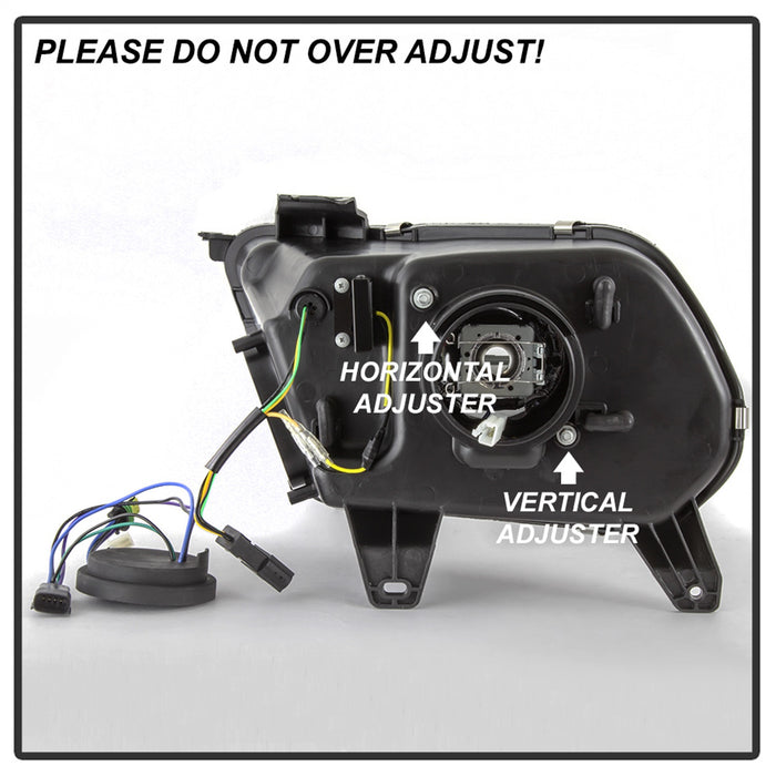 Spyder Auto 5084569 Projector Headlights; Light Bar; HID Only; Does Not Fit Halogen Model; Black; - Truck Part Superstore