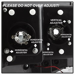 Spyder Auto 5084606 Projector Headlights; Light Bar; Black; - Truck Part Superstore