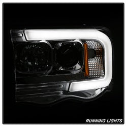 Spyder Auto 5084613 Projector Headlights; Light Bar DRL; Version 2; Chrome; - Truck Part Superstore