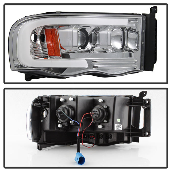 Spyder Auto 5084613 Projector Headlights; Light Bar DRL; Version 2; Chrome; - Truck Part Superstore