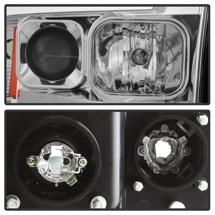Spyder Auto 5084613 Projector Headlights; Light Bar DRL; Version 2; Chrome; - Truck Part Superstore