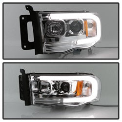 Spyder Auto 5084613 Projector Headlights; Light Bar DRL; Version 2; Chrome; - Truck Part Superstore