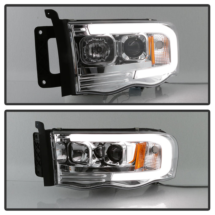 Spyder Auto 5084613 Projector Headlights; Light Bar DRL; Version 2; Chrome; - Truck Part Superstore