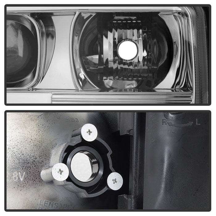 Spyder Auto 5084620 Projector Headlights; Light Bar DRL; Version 2 ; Chrome; - Truck Part Superstore