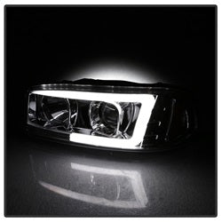 Spyder Auto 5084620 Projector Headlights; Light Bar DRL; Version 2 ; Chrome; - Truck Part Superstore