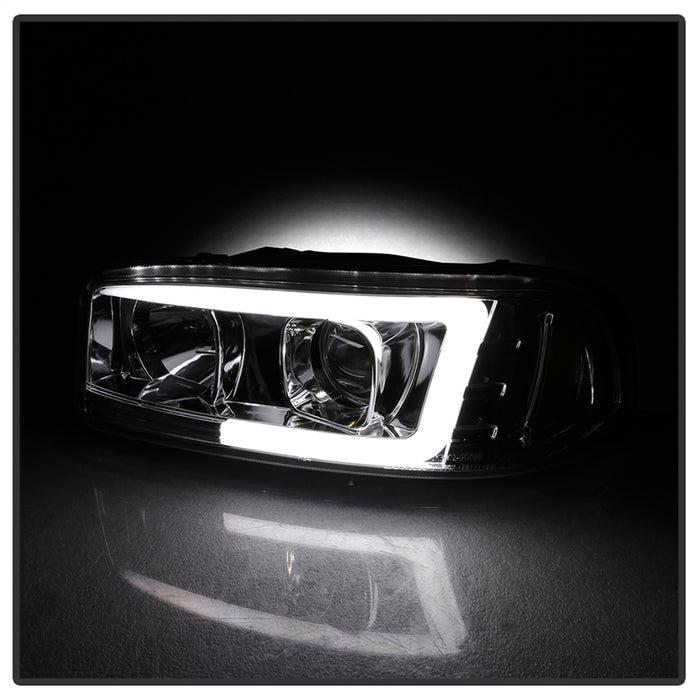 Spyder Auto 5084620 Projector Headlights; Light Bar DRL; Version 2 ; Chrome; - Truck Part Superstore