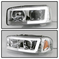 Spyder Auto 5084620 Projector Headlights; Light Bar DRL; Version 2 ; Chrome; - Truck Part Superstore