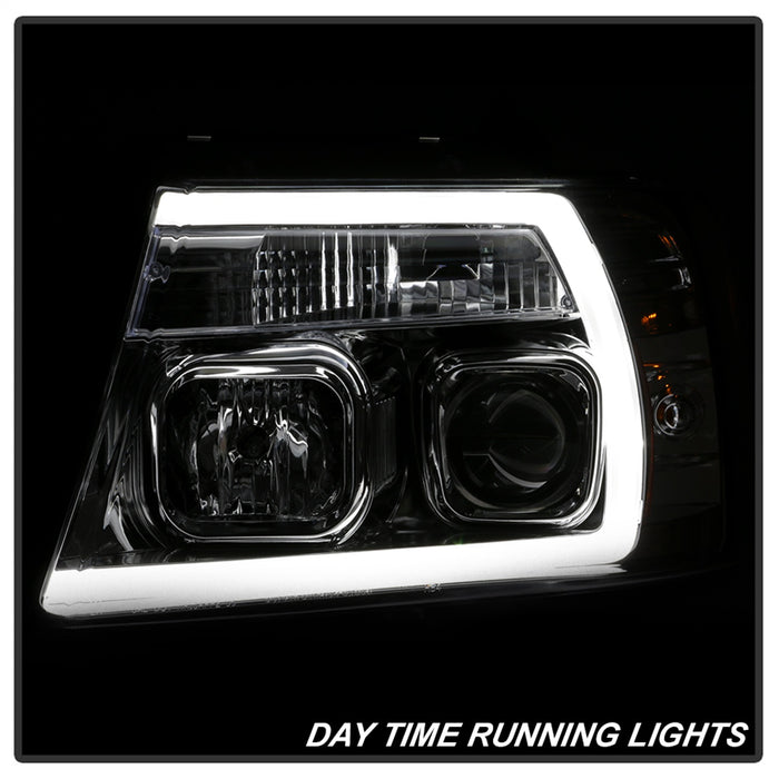 Spyder Auto 5084637 Projector Headlights; Light Bar; Chrome; - Truck Part Superstore