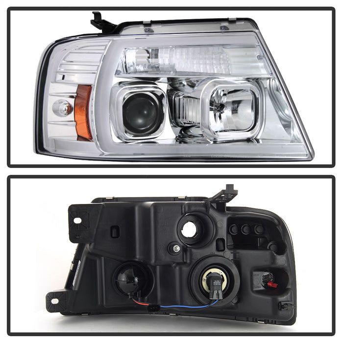 Spyder Auto 5084637 Projector Headlights; Light Bar; Chrome; - Truck Part Superstore