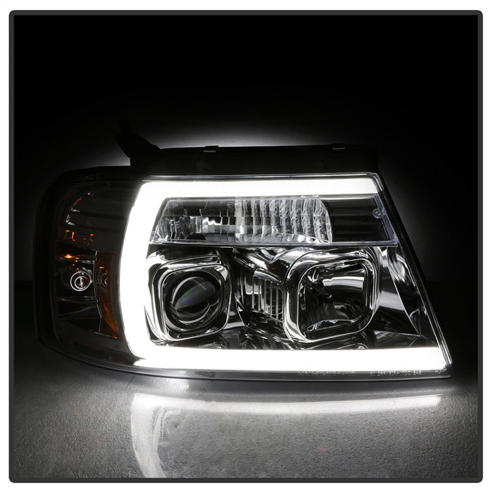 Spyder Auto 5084637 Projector Headlights; Light Bar; Chrome; - Truck Part Superstore