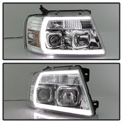 Spyder Auto 5084637 Projector Headlights; Light Bar; Chrome; - Truck Part Superstore