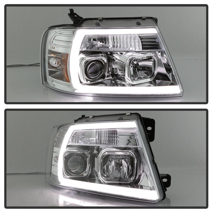 Spyder Auto 5084637 Projector Headlights; Light Bar; Chrome; - Truck Part Superstore