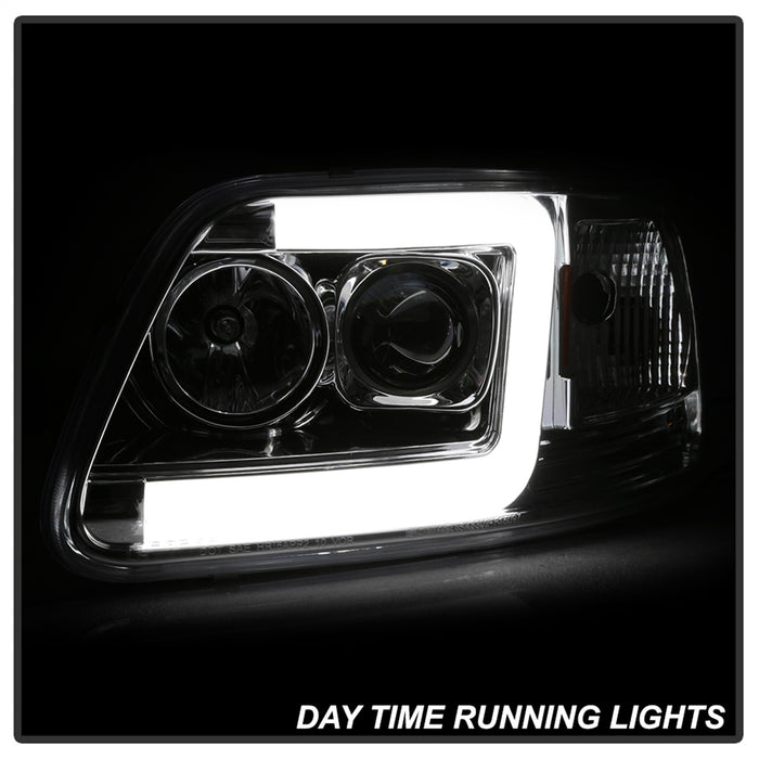 Spyder Auto 5084644 Projector Headlights; Light Bar DRL; Version 2 ; Chrome; - Truck Part Superstore