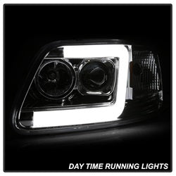 Spyder Auto 5084644 Projector Headlights; Light Bar DRL; Version 2 ; Chrome; - Truck Part Superstore