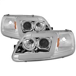 Spyder Auto 5084644 Projector Headlights; Light Bar DRL; Version 2 ; Chrome; - Truck Part Superstore