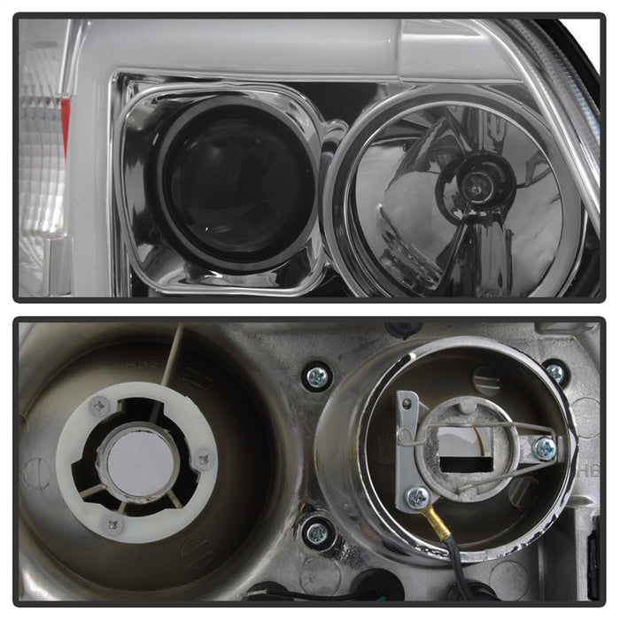 Spyder Auto 5084644 Projector Headlights; Light Bar DRL; Version 2 ; Chrome; - Truck Part Superstore