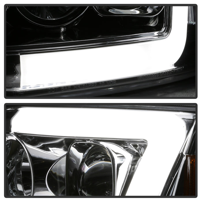 Spyder Auto 5084644 Projector Headlights; Light Bar DRL; Version 2 ; Chrome; - Truck Part Superstore