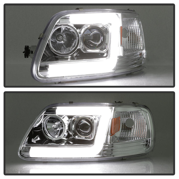 Spyder Auto 5084644 Projector Headlights; Light Bar DRL; Version 2 ; Chrome; - Truck Part Superstore