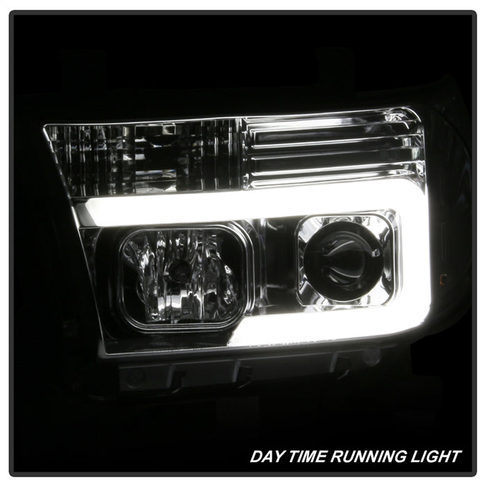 Spyder Auto 5084651 Projector Headlights; Light Bar DRL; Version 2 ; Chrome; - Truck Part Superstore