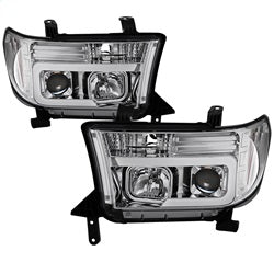 Spyder Auto 5084651 Projector Headlights; Light Bar DRL; Version 2 ; Chrome; - Truck Part Superstore