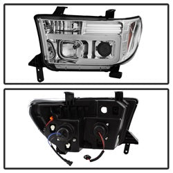 Spyder Auto 5084651 Projector Headlights; Light Bar DRL; Version 2 ; Chrome; - Truck Part Superstore