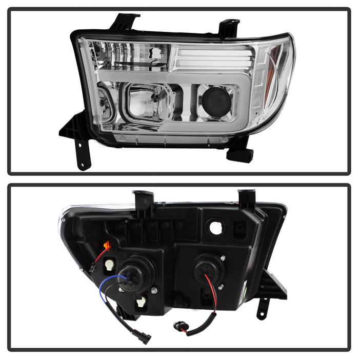 Spyder Auto 5084651 Projector Headlights; Light Bar DRL; Version 2 ; Chrome; - Truck Part Superstore
