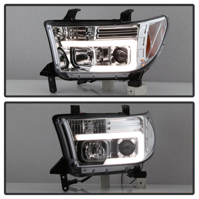 Spyder Auto 5084651 Projector Headlights; Light Bar DRL; Version 2 ; Chrome; - Truck Part Superstore