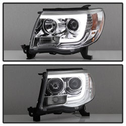 Spyder Auto 5084668 Projector Headlights; Light Bar DRL; Version 2 ; Chrome; - Truck Part Superstore