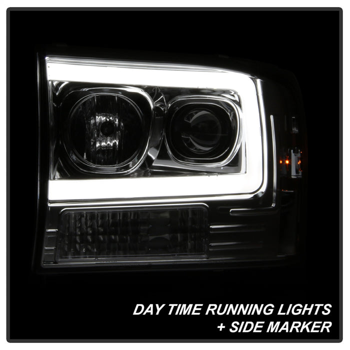 Spyder Auto 5084675 Projector Headlights; Light Bar; 1 pc.; Chrome; - Truck Part Superstore