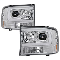 Spyder Auto 5084675 Projector Headlights; Light Bar; 1 pc.; Chrome; - Truck Part Superstore