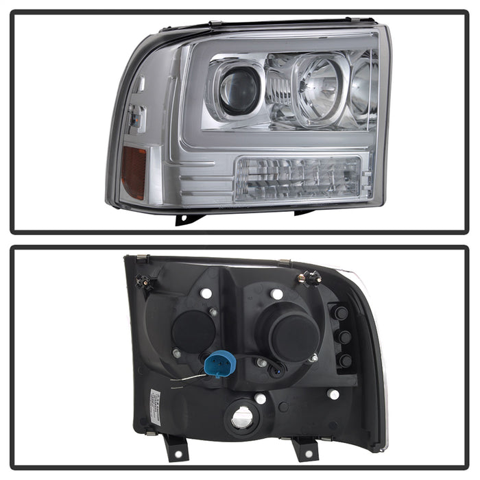 Spyder Auto 5084675 Projector Headlights; Light Bar; 1 pc.; Chrome; - Truck Part Superstore