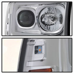Spyder Auto 5084675 Projector Headlights; Light Bar; 1 pc.; Chrome; - Truck Part Superstore