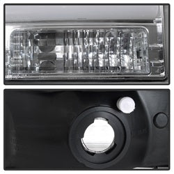 Spyder Auto 5084675 Projector Headlights; Light Bar; 1 pc.; Chrome; - Truck Part Superstore