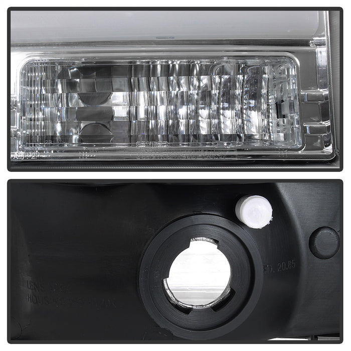 Spyder Auto 5084675 Projector Headlights; Light Bar; 1 pc.; Chrome; - Truck Part Superstore