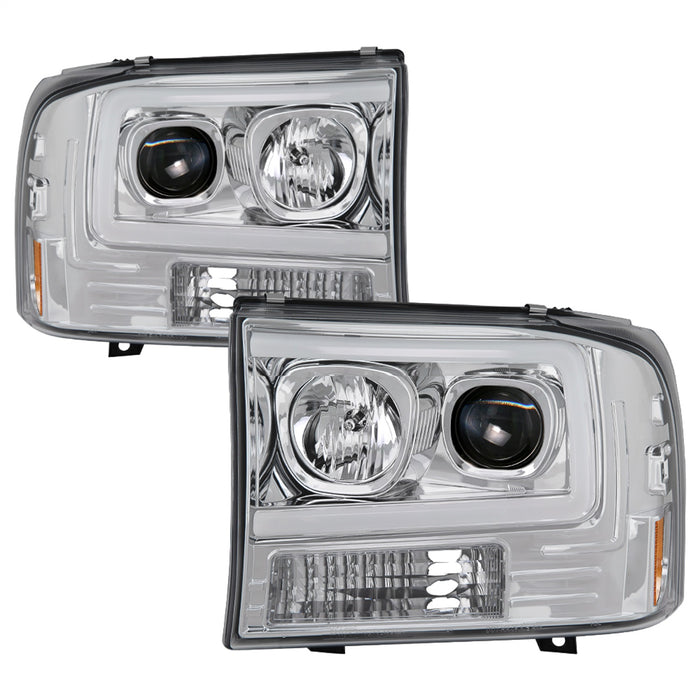 Spyder Auto 5084675 Projector Headlights; Light Bar; 1 pc.; Chrome; - Truck Part Superstore