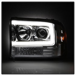 Spyder Auto 5084675 Projector Headlights; Light Bar; 1 pc.; Chrome; - Truck Part Superstore