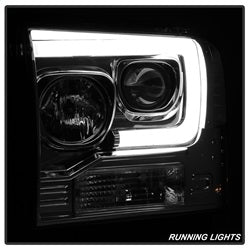 Spyder Auto 5084682 Projector Headlights; Light Bar DRL; Version 2; Black; - Truck Part Superstore