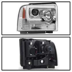 Spyder Auto 5084682 Projector Headlights; Light Bar DRL; Version 2; Black; - Truck Part Superstore