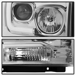 Spyder Auto 5084682 Projector Headlights; Light Bar DRL; Version 2; Black; - Truck Part Superstore
