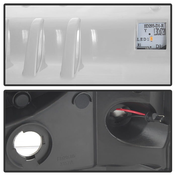 Spyder Auto 5084682 Projector Headlights; Light Bar DRL; Version 2; Black; - Truck Part Superstore