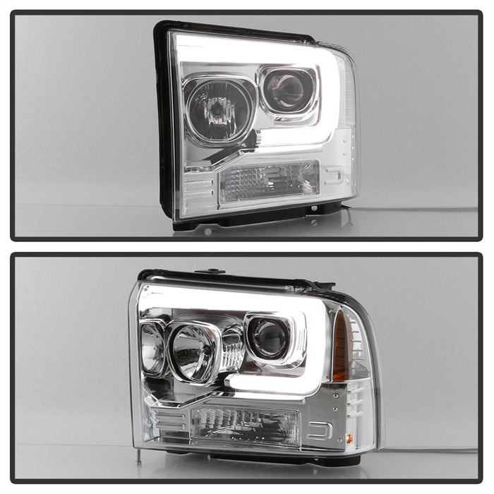 Spyder Auto 5084682 Projector Headlights; Light Bar DRL; Version 2; Black; - Truck Part Superstore