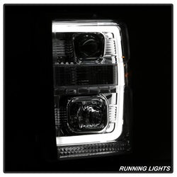 Spyder Auto 5084699 Projector Headlights; Light Bar DRL; Version 2 ; Chrome; - Truck Part Superstore