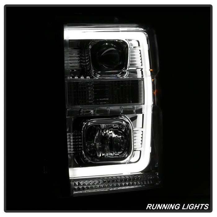 Spyder Auto 5084699 Projector Headlights; Light Bar DRL; Version 2 ; Chrome; - Truck Part Superstore
