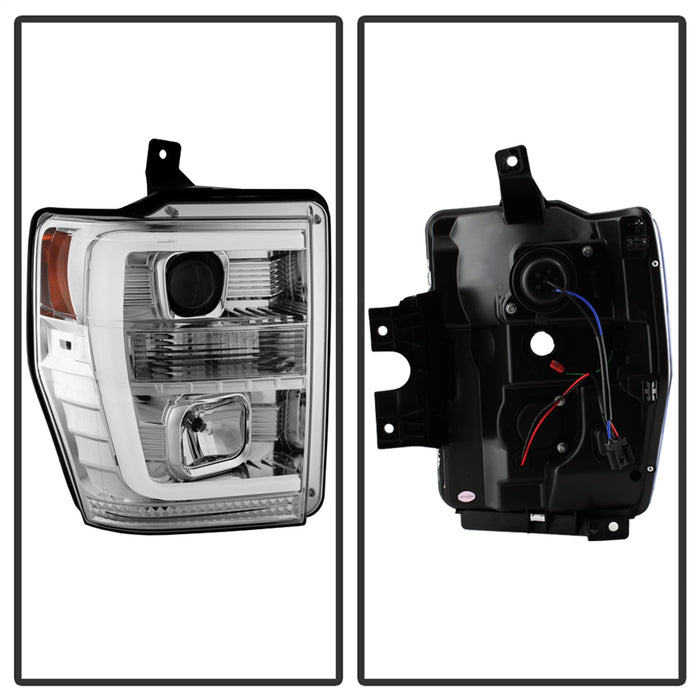 Spyder Auto 5084699 Projector Headlights; Light Bar DRL; Version 2 ; Chrome; - Truck Part Superstore